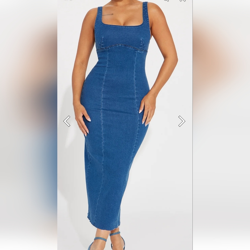 Midi Jean Dress